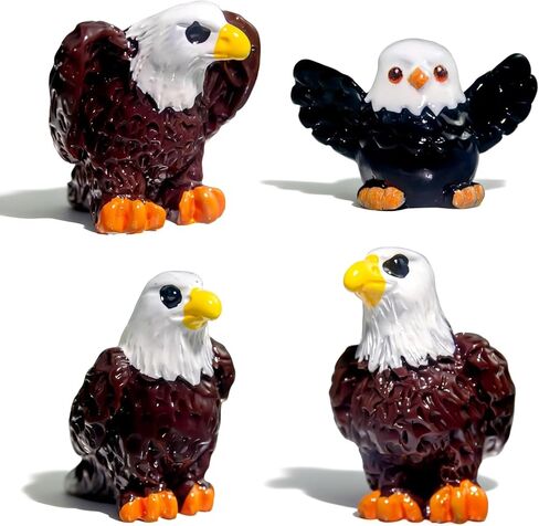 4Pcs Car Dashboard Decorations Resin Bald Eagle, Cute Auto Decor for Women, Cute Automotive Accessories for Women, Auto Decor for Dashboard, Vehicle Interior Decorations, Car Interior Decoration Gifts in Saudi Arabia