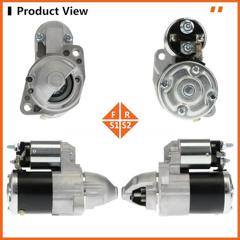 Starter Motor Compatible with Chrysler Sebring 07-10;for Dodge Avenger 08-10, Caliber 07-12, Journey 09-20;for Jeep Compass,Patriot 07-17Replace# 5034555AA, M0T32071,05034555AA,17994 in Saudi Arabia