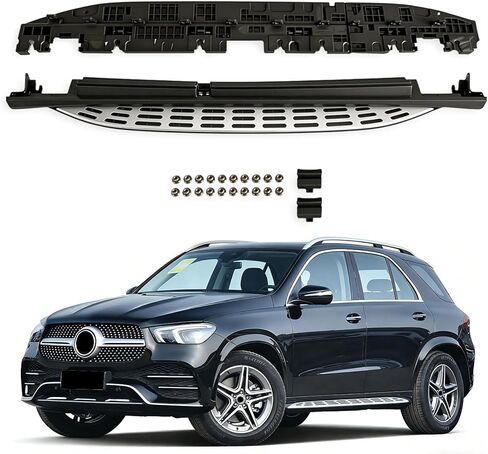 Running Boards Side Steps for 2020-2026 Mercedes-Benz GLE W167 GLE350 GLE450 GLE450e GLE580,Not Fit GLE Coupe Right and Left Aluminum Side Step with Brackets in Saudi Arabia