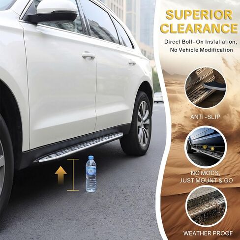 Running Boards Side Steps for 2020-2026 Mercedes-Benz GLE W167 GLE350 GLE450 GLE450e GLE580,Not Fit GLE Coupe Right and Left Aluminum Side Step with Brackets in Saudi Arabia