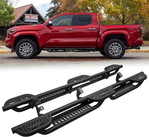Drop Down Side Step Bars Running Boards Compatible with 2024 2025 Toyota Tacoma Double/Crew cab in Saudi Arabia