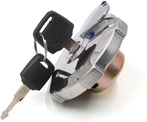 uxcell Metal Motorbike Motorcycle Oil Fuel Tank Gas Cap Cover w 2 Keys for CG in Kuwait