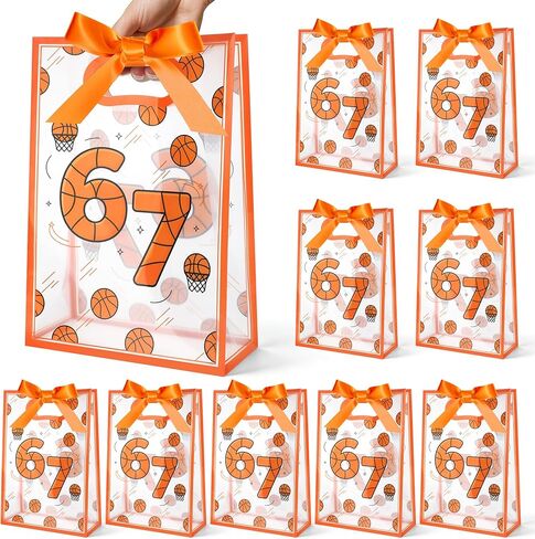 GAWBYET 16 Pcs Softball Goodie Bag Softball Gameday Goodie Gifts Bags with Die Cut Handles and Ribbons Sport Theme Party Favors for Snack Wrapping Birthday Party Supplies 7 x 10 x 3.15'' in Saudi Arabia