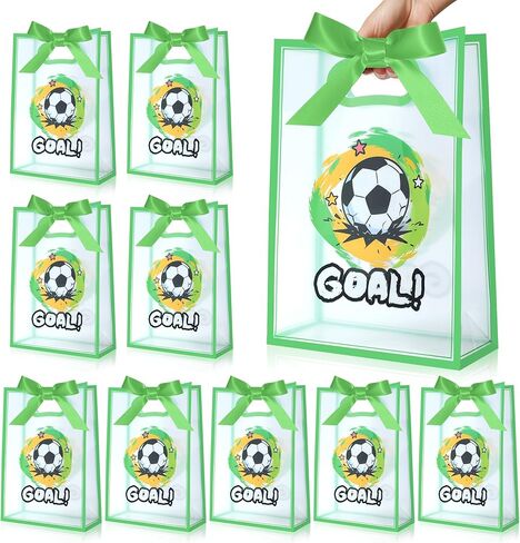GAWBYET 16 Pcs Softball Goodie Bag Softball Gameday Goodie Gifts Bags with Die Cut Handles and Ribbons Sport Theme Party Favors for Snack Wrapping Birthday Party Supplies 7 x 10 x 3.15'' in Saudi Arabia