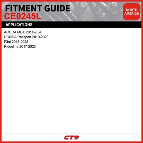 CTR CE0245L [مورد OE] نهاية قضيب التعادل الخارجي الأيسر الأمامي متوافق مع مركبات Acura، Honda - يستبدل 53560-TZ5-A01، in Kuwait