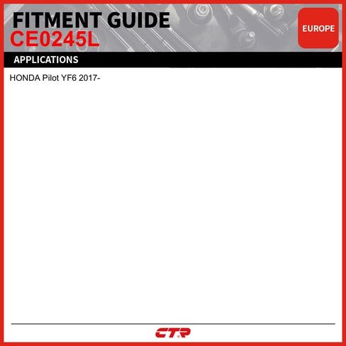 CTR CE0245L [مورد OE] نهاية قضيب التعادل الخارجي الأيسر الأمامي متوافق مع مركبات Acura، Honda - يستبدل 53560-TZ5-A01، in Kuwait
