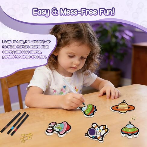 avtctek Magic Foam Texture Painting Kit - 3D Art Puffy Paint Kit, 15 Mess-Free Ocean Paint by Number Craft for Kids Ages 3-10 in Saudi Arabia