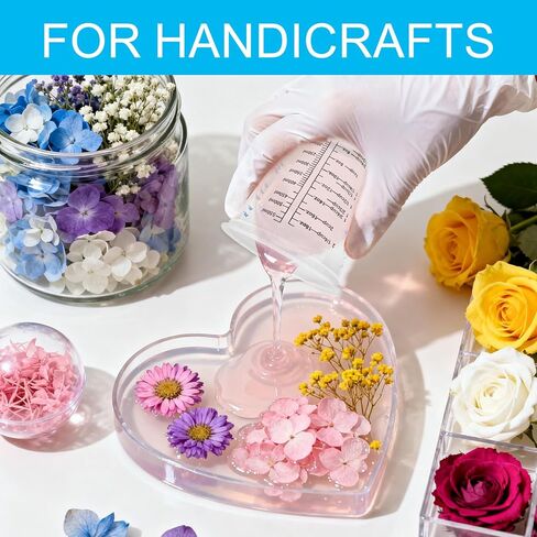50 Pack Epoxy Mixing Cups 20 oz (600 ml), Disposable Measuring Cups with 50 Wooden Stir Sticks, Measurement Ratios: 1:1, 2:1, 3:1, 4:1 for Resin, Liquid and Paint in Saudi Arabia