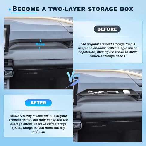 BIXUAN 2026 RAV 4 Passenger Above Glove Box Organizer for Toyota 2026 RAV 4 Center Console Organizer Middle Console Storage Box 2026 RAV 4 Accessories in Saudi Arabia