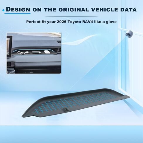 BIXUAN 2026 RAV 4 Passenger Above Glove Box Organizer for Toyota 2026 RAV 4 Center Console Organizer Middle Console Storage Box 2026 RAV 4 Accessories in Saudi Arabia