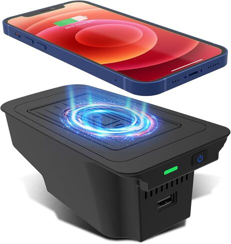 Wireless Car Charger Pad for Volvo XC90 S90 V90 XC60 V60 S60 2017–2023 2024 2025, Center Console Phone Charging for Volvo Car Interior Accessories in Saudi Arabia
