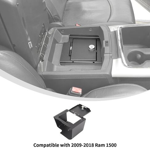 وحدة تخزين آمنة لوحدة التحكم Linskip متوافقة مع ملحقات 2009-2018 Dodge Ram 1500، لإدخال وحدة التحكم الأمنية RAM، وحدة التحكم الآمنة لملحقات RAM 1500 in Kuwait