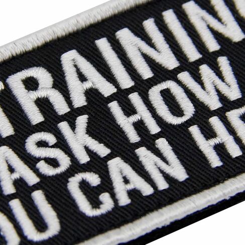 TailWag Planet in Training Ask How You Can Help Patch Embroidered Service Dog Vest/Harnesses Badge Fastener Hook & Loop Emblem in Kuwait
