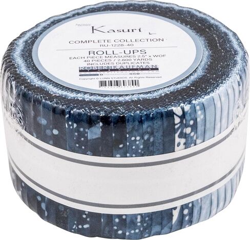 Lunn Studios Artisan Batiks Kasuri 2023 40 2.5-inch Strips Jelly Roll Robert Kaufman RU-1228-40 in Kuwait