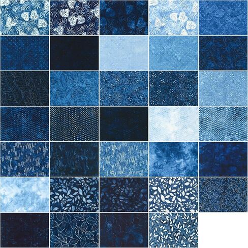 Lunn Studios Artisan Batiks Kasuri 2023 40 2.5-inch Strips Jelly Roll Robert Kaufman RU-1228-40 in Kuwait