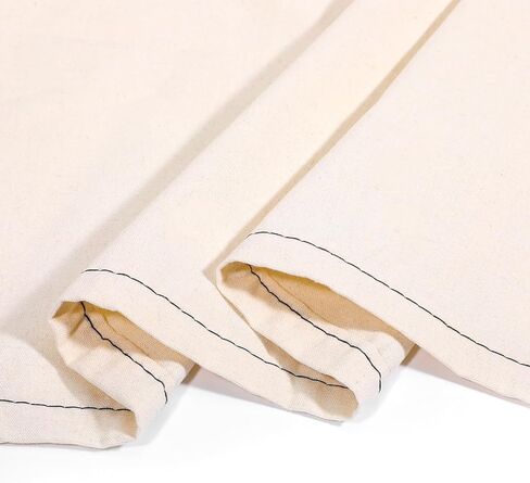 3 Yards 100% Cotton Canvas Fabric by The Yard, 63'' Wide (7oz) Natural Cotton Duck Canvas Fabric for Sewing Arts & Crafts, Backings, Covers in Saudi Arabia