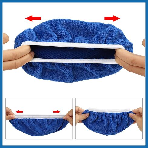 5pcs Car Polisher Pad Bonnet 7-8 Inch Soft Microfiber Polishing Buffing Pad Cover Item Replacement in Saudi Arabia