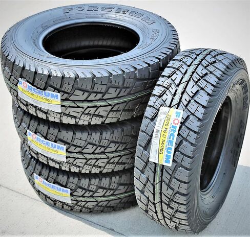 Set of 4 (FOUR) Forceum ATZ A/T All-Terrain Off-Road Light Truck Radial Tires-LT235/70R15 235/70/15 235/70-15 114/110Q Load Range E LRE 10-Ply BSW Black Side Wall in Kuwait