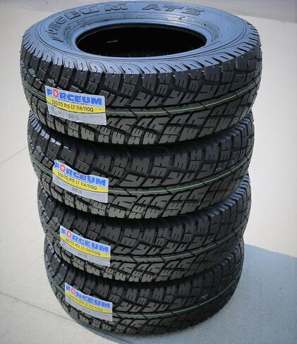 Set of 4 (FOUR) Forceum ATZ A/T All-Terrain Off-Road Light Truck Radial Tires-LT235/70R15 235/70/15 235/70-15 114/110Q Load Range E LRE 10-Ply BSW Black Side Wall in Kuwait