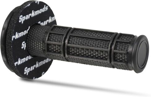 7/8'' Dirt Bike Grips with Grip Donuts, Half Waffle Handlebar Grips for Motorcycle Motocross Pit Bike E-Bike in Saudi Arabia