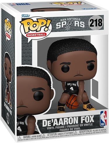 Funko Pop! NBA: Spurs - De'Aaron Fox - Collectable Vinyl Figure - Gift Idea - Official Merchandise - Toys for Kids & Adults - Sports Fans - Model Figure for Collectors and Display in Kuwait