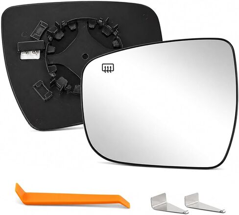 Heated Mirror, Compatible with 14-19 Nissan Rogue Murano Pathfinder, Replace 963664BA1A NI1324120 Left Driver Side View Heating Convex Chrome Mirrors Glass in Saudi Arabia