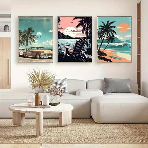 gganmtere 6 Packs Landscape Diamond Art Kits for Adults,Beach Diamond Paintings Beginner,5D Full Drill Diamond Painting Dot,Gem Art for Adults Wall Decor 12x16inch in Kuwait