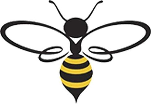 Pretty Assortment of Bumble Bees Cartoon Art Vinyl Decal Sticker (2" Wide, Bee #3) in Saudi Arabia