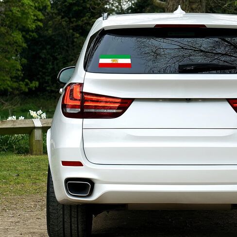 5 PCS Former Iran Lion Flag Sticker,6x3.5 in Old Iranian Decal,Large Banner Decor for Car Bumper Window Laptop in Saudi Arabia