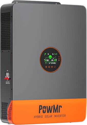 PowMr Solar Inverter 10000W 48V to 120V/240V AC Split Phase Pure Sine Wave Inverter Built-in 200A MPPT Controller, Support Parallel 6 inverters, for Lead Acid and Lithium Battery and Batteryless Run in Kuwait