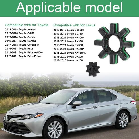 Damper Electric Power Steering Motor Shaft Kit, Steering Coupler, Steering Motor Shaft Damper and Spacer, Steering Bushing Fit for Avalon C-HR Camry Corolla Prius OEM#4525428040 4525328130 in Saudi Arabia