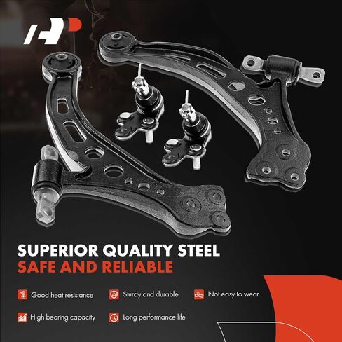 A-Premium 6Pcs Suspension Kit, Front Lower Control Arm, Lower Ball Joint, Rear Sway Bar Link, Compatible with Toyota Camry 1997-2001, Avalon 1997-1998, Lexus RX300 1999-2003, ES300 1997-2001 in Kuwait