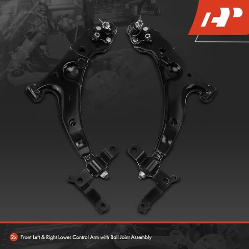 A-Premium 2 × أذرع تحكم سفلية أمامية، مع وصلة كروية وبطانة، متوافقة مع Toyota Corolla 1993 1994 1995 in Kuwait