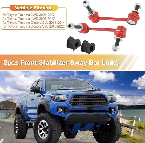 No.K80946/K80948/K80820 4pcs Front Sway Bar Links Stabilizer Link Kit W/Bushings for Toyota Tacoma 2WD 4WD 2005-2017 for Toyota Tacoma Double Cab 2013-2022 in Kuwait
