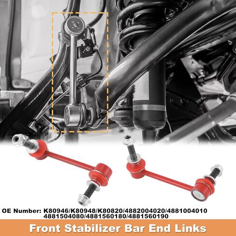 No.K80946/K80948/K80820 4pcs Front Sway Bar Links Stabilizer Link Kit W/Bushings for Toyota Tacoma 2WD 4WD 2005-2017 for Toyota Tacoma Double Cab 2013-2022 in Kuwait
