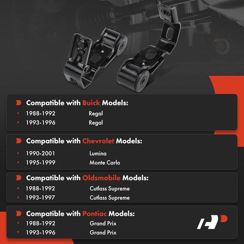 A-Premium 2 x Rear Sway Bar Links Stabilizer Bar Links, Compatible with Buick Regal 1988-1996 & Chevrolet Lumina 1990-2001, Monte Carlo 1995-1999 & Oldsmobile Cutlass Supreme & Pontiac Grand Prix in Kuwait