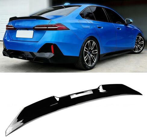 Rear Spoiler Compatible with BMW G60 530i 540i 550e i5 M60 2024-2026, Gloss Black PSM Style Trunk Exterior High Kick Tail Deck Lid Wing Lip Splitter Sedan in Saudi Arabia