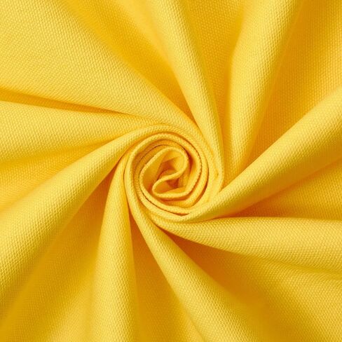 Cotton Duck Canvas Fabric Heavy Duty Outdoor 10 Oz Thick Cloth Material By The Yard & Roll Wholesale - Yellow (1 Yard) in Saudi Arabia