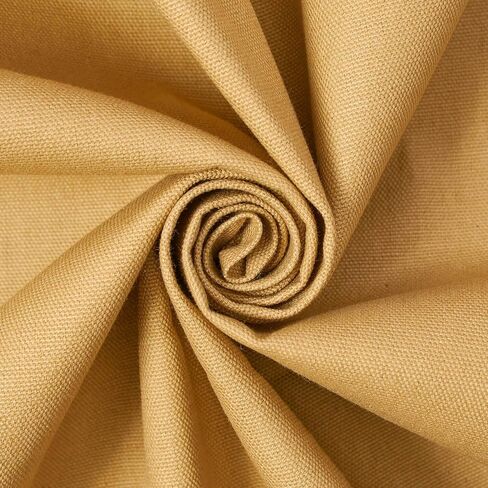 Cotton Duck Canvas Fabric Heavy Duty Outdoor 10 Oz Thick Cloth Material By The Yard & Roll Wholesale - Yellow (1 Yard) in Saudi Arabia