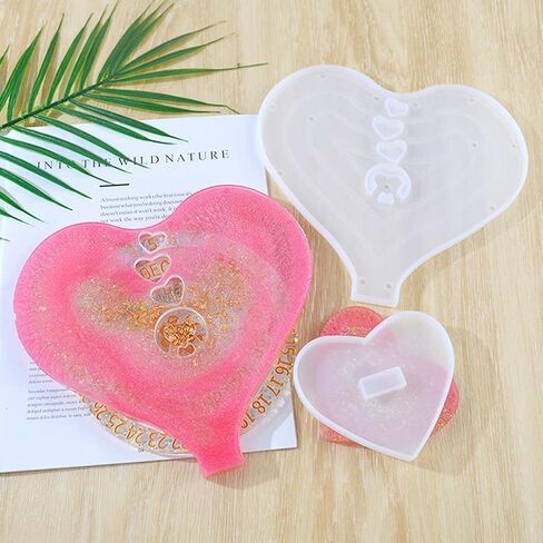 3 Pieces Resin Moon Calendar Resin Molds Moon Phase Molds Resin Rotatable Perpetual Calendar Silicone Molds for Resin Epoxy Casting Heart Shape DIY Art Wall Hanging Calendar Decoration in Saudi Arabia