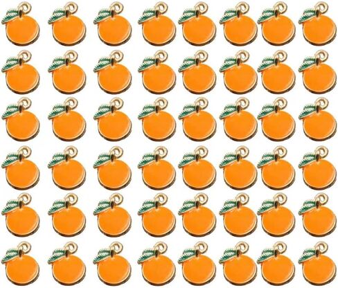 Cute Orange Slice Charms Premium Fruit Charms for Jewelry Making Orange Pendants for DIY Keychain Crafts Bag Accessories and Decoration in Saudi Arabia