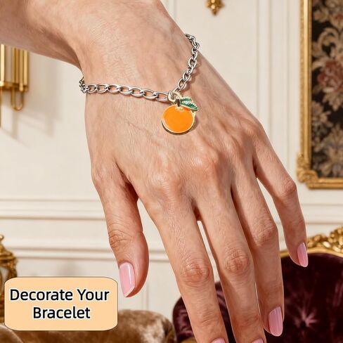 Cute Orange Slice Charms Premium Fruit Charms for Jewelry Making Orange Pendants for DIY Keychain Crafts Bag Accessories and Decoration in Saudi Arabia