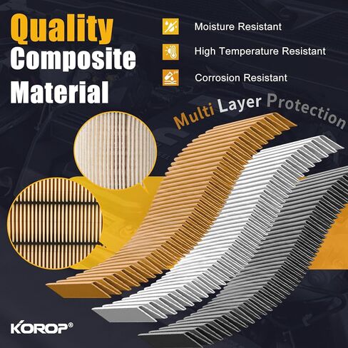 KOROP 6.7 Powerstroke fuel filter Kit Compatible with 2017-2025 Ford F250,F350,F450,F550 Super Duty 6.7L Diesel Engine Replaces FD4624, FD4625, HHC3Z9N184B, HC3Z9N184C in Kuwait