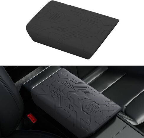 Car Armrest Cover Pad For 2022-2023Model 3/2022-2026Model Y(Not for Model Y Juniper)Non-Slip Auto Arm Rest Cushion,Tesla Center Console Armrest Decor,Tesla Accessories,Console Elbow Rest Cover Pad. in Saudi Arabia