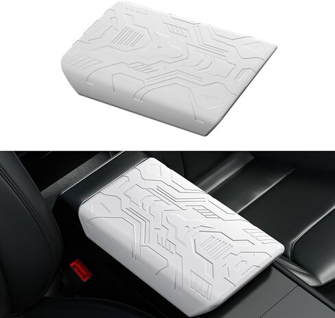 Car Armrest Cover Pad For 2022-2023Model 3/2022-2026Model Y(Not for Model Y Juniper)Non-Slip Auto Arm Rest Cushion,Tesla Center Console Armrest Decor,Tesla Accessories,Console Elbow Rest Cover Pad. in Saudi Arabia