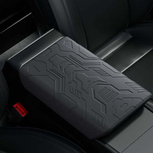 Car Armrest Cover Pad For 2022-2023Model 3/2022-2026Model Y(Not for Model Y Juniper)Non-Slip Auto Arm Rest Cushion,Tesla Center Console Armrest Decor,Tesla Accessories,Console Elbow Rest Cover Pad. in Saudi Arabia
