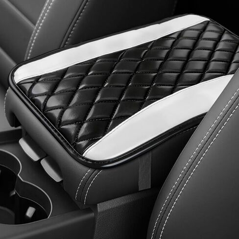 Car Center Console Cushion Pad, Car Center Console Cover, Universal Leather Waterproof Armrest Seat Box Cover, Comfortable Auto Armrest Cover Protector Universal for Most Vehicles (Purple) in Saudi Arabia