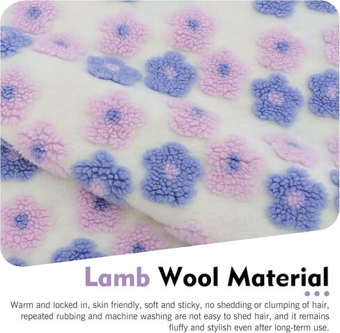 Fluffy Car Armrest Cover with Side Pockets, Cute Flower-Decorated Armrest Box Protective Cover, Plush Comfortable Center Console Elbow Rest Pad, for Most Cars (Purple) in Saudi Arabia