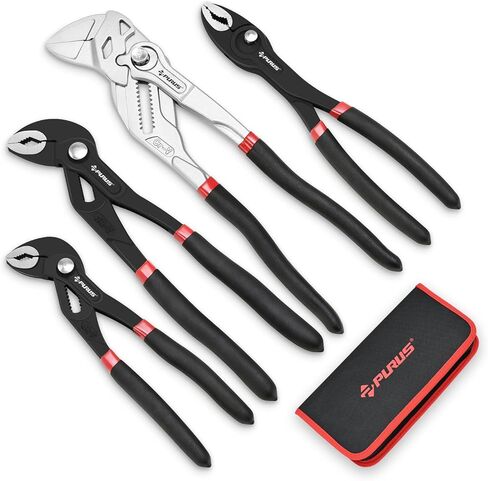 Water Pump Pliers, Plumbing Pliers 7-Inch, 10-Inch and 12-Inch 5-Position Adjustable Tongue and Groove Pliers with Cross Sawteeth in Saudi Arabia