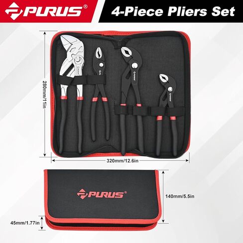 Water Pump Pliers, Plumbing Pliers 7-Inch, 10-Inch and 12-Inch 5-Position Adjustable Tongue and Groove Pliers with Cross Sawteeth in Saudi Arabia